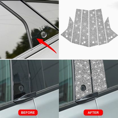 For Ford Mustang Mach E 2021 Car B-pillar Diamond Decorative Sticker, B-pillar