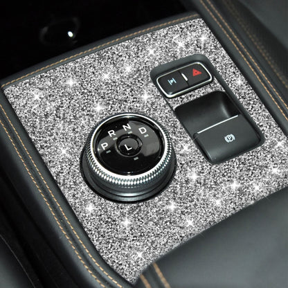 For Ford Mustang Mach E 2021 Car Gear Panel Diamond Decorative Sticker, Gear Panel