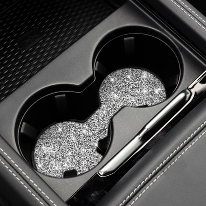 For Ford Mustang Mach E 2021 Car Large Cup Base Diamond Decorative Sticker, Large Cup Base