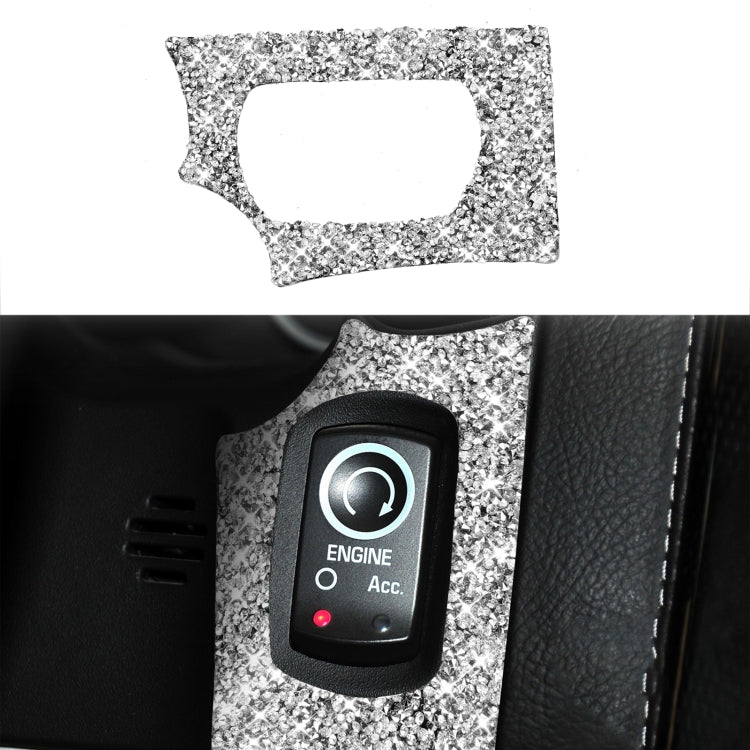 For Chevrolet Corvette C6 2005-2013 Ignition Switch Panel Diamond Decorative Sticker, Left Drive
