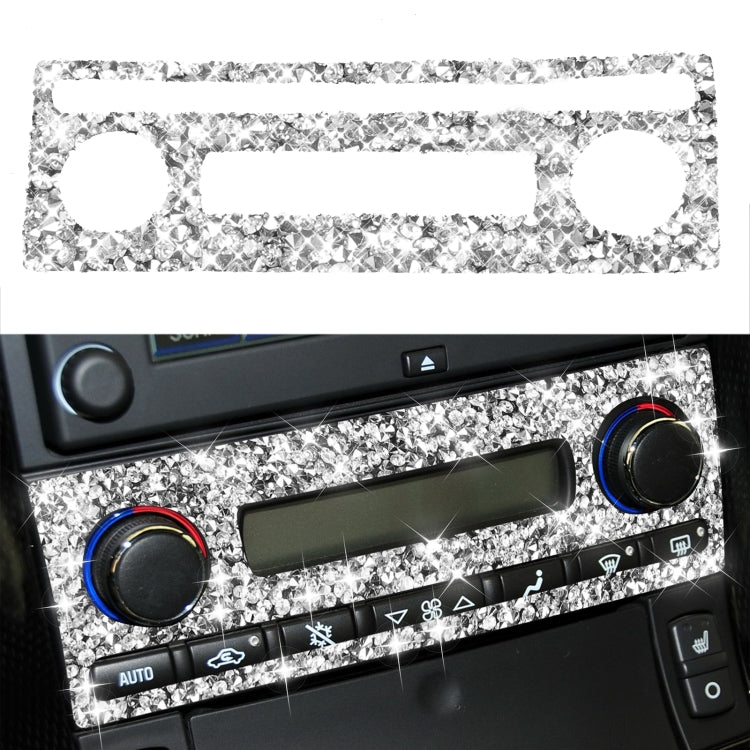 For Chevrolet Corvette C6 2005-2013 Car Aircondition Button Diamond Decorative Sticker, Left Drive
