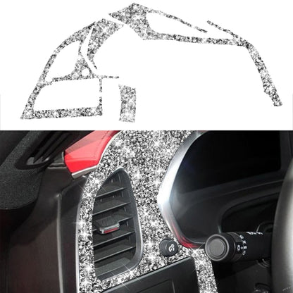 For Chevrolet Corvette C7 2014-2019 Car Left Air Outlet Panel Diamond Decorative Sticker, Left Drive, Left Air Outlet Panel