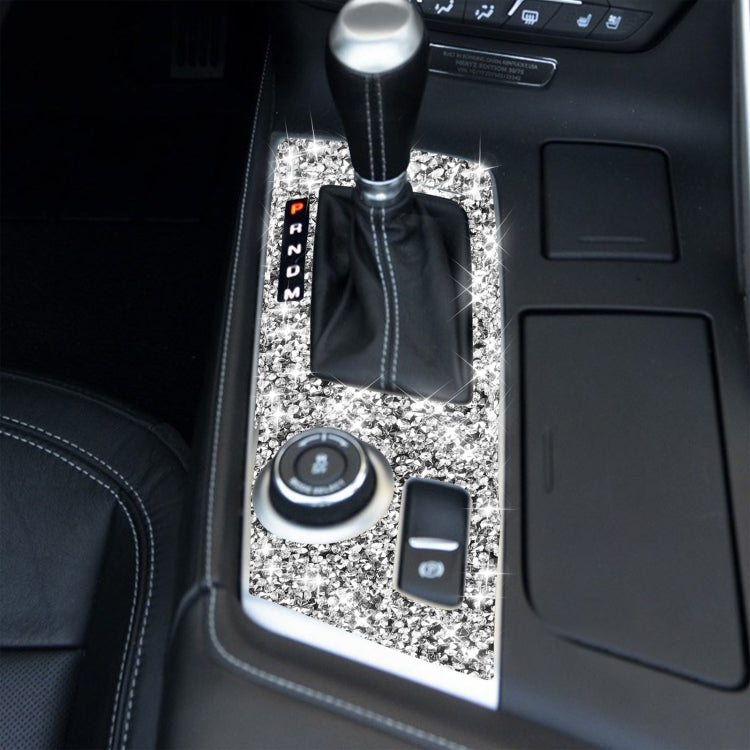 For Chevrolet Corvette C7 2014-2019 Car Gear Panel Diamond Decorative Sticker, Left Drive, Gear Panel