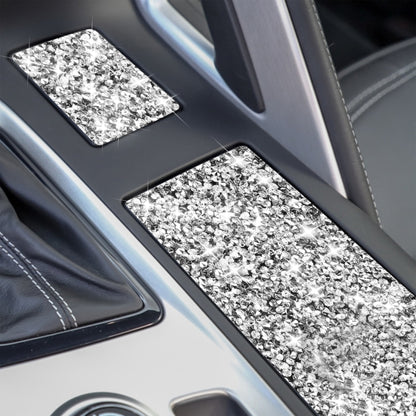 For Chevrolet Corvette C7 2014-2019 Car Cup Holder Cover Diamond Decorative Sticker, Left Drive, Cup Holder Cover