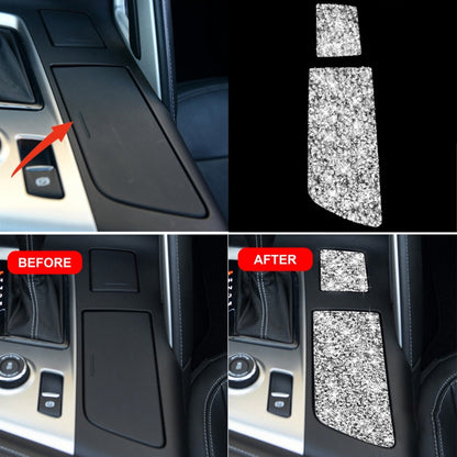For Chevrolet Corvette C7 2014-2019 Car Cup Holder Cover Diamond Decorative Sticker, Left Drive, Cup Holder Cover