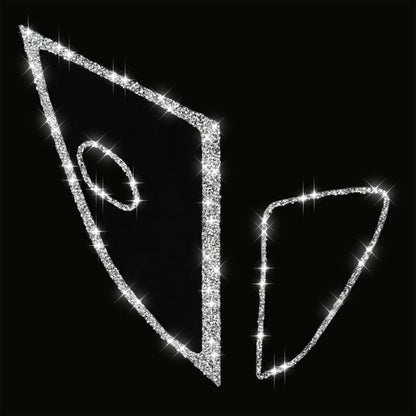 For Chevrolet Corvette C7 2014-2019 Car Door Speaker Frame Diamond Decorative Sticker, Left Drive, Door Speaker Frame