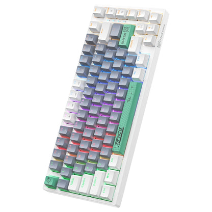 ONIKUMA G52 82 Keys RGB Lighting Wired Mechanical Keyboard, Brown Switch, Blue Switch, G52 Brown Switch, G52 Blue Switch