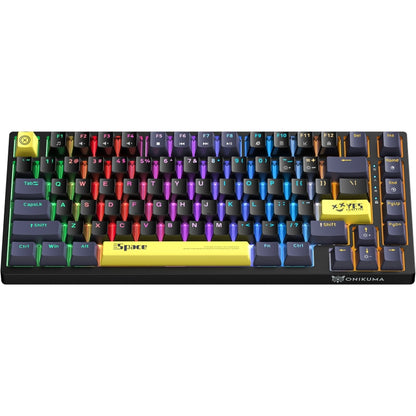 ONIKUMA G52 82 Keys RGB Lighting Wired Mechanical Keyboard, Brown Switch, Blue Switch, G52 Brown Switch, G52 Blue Switch