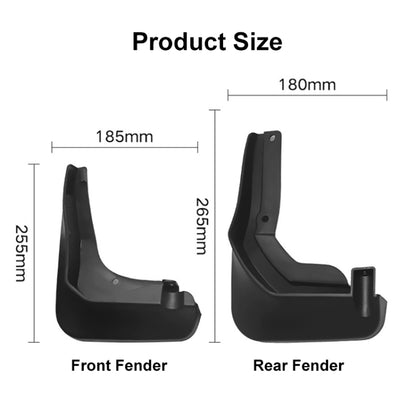 4pcs/Set Car Auto Soft Plastic Splash Flaps Fender Guard, For Mercedes-Benz C-Class W205 Sport 2015-20, For Mercedes-Benz C-Class W205 2015-2020, For Mercedes-Benz C-Class W205 Sport 2008-14, For Mercedes-Benz C-Class W205 2011-2014