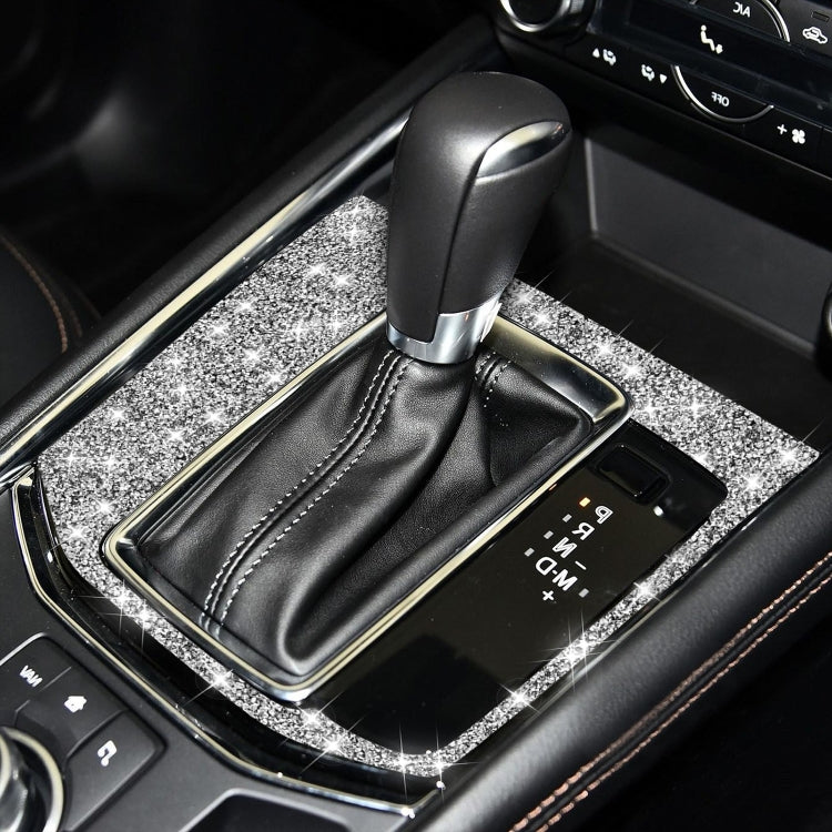 For Mazda CX-5 2017-2018 Car Gear Panel Diamond Decorative Sticker, Right Drive, Car Gear Panel, Right Drive