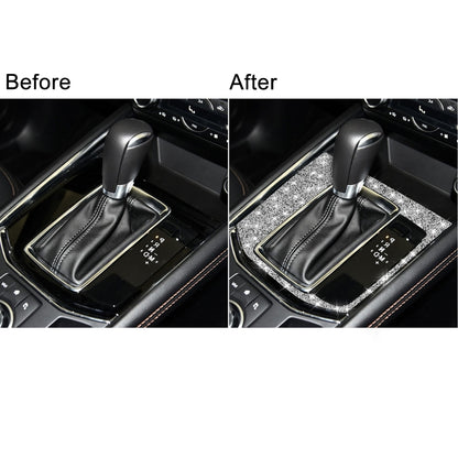 For Mazda CX-5 2017-2018 Car Gear Panel Diamond Decorative Sticker, Right Drive, Car Gear Panel, Right Drive