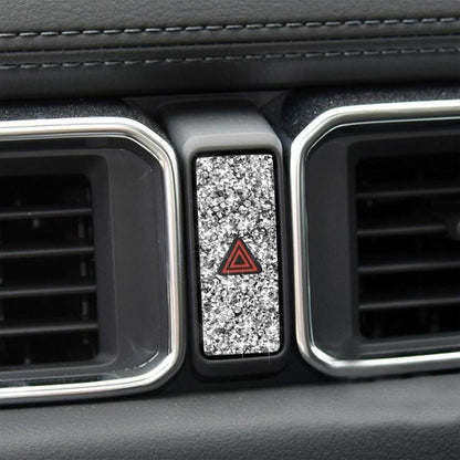 For Mazda CX-5 2017-2018 Car Warning Light Diamond Decorative Sticker,Left and Right Drive Universal, Car Warning Light