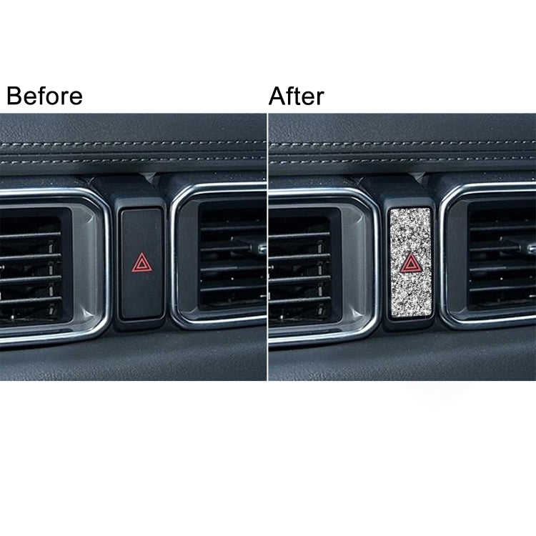 For Mazda CX-5 2017-2018 Car Warning Light Diamond Decorative Sticker,Left and Right Drive Universal, Car Warning Light