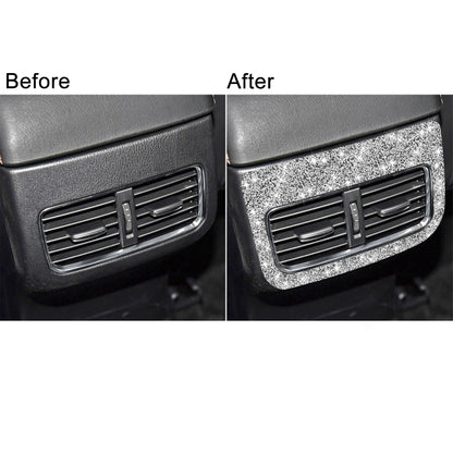For Mazda CX-5 2017-2018 Car Rear Exhaust Vent Diamond Decorative Sticker,Left and Right Drive Universal, Car Rear Exhaust Vent
