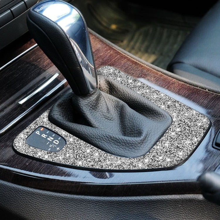 For BMW 3 Series E90 / E92 2005-2012 Car Gear Panel Diamond Decorative Sticker, Left Drive, Gear Panel