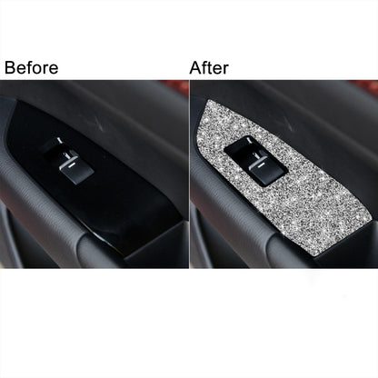 For Mazda CX-5 2017-2018 Car Window Button Panel Diamond Decorative Sticker, Right Drive, Car Window Button Panel, Right Drive