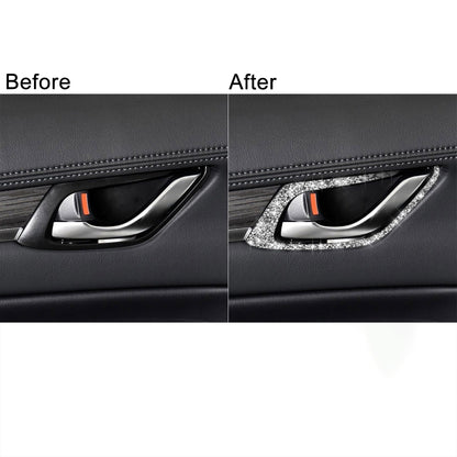 For Mazda CX-5 2017-2018 Car Interior Door Handle Diamond Decorative Sticker,Left and Right Drive Universal, Car Interior Door Handle