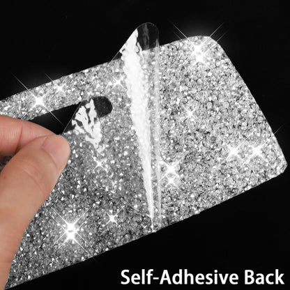 For BMW 3 Series E90 2005-2012 Car Ignition Switch Frame Diamond Decorative Sticker, Left Drive, Ignition Switch Frame, Left Drive