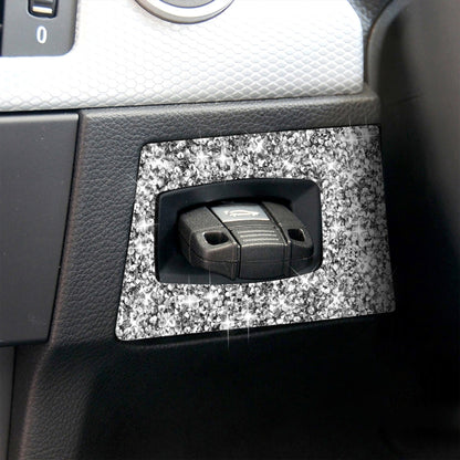 For BMW 3 Series E90 2005-2012 Car Ignition Switch Frame Diamond Decorative Sticker, Right Drive, Ignition Switch Frame, Right Drive