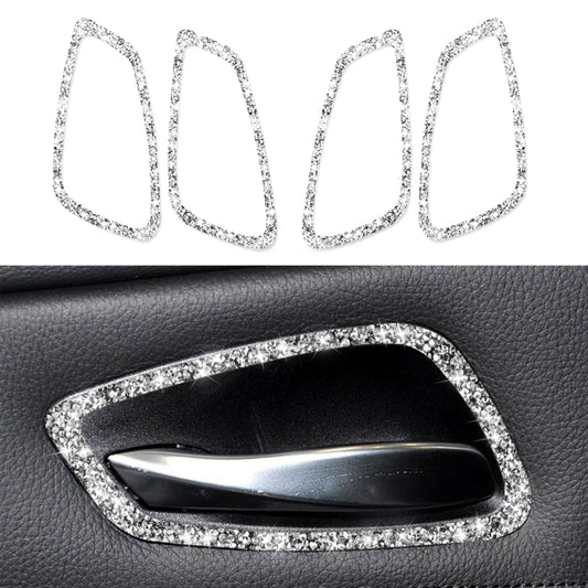 Car Door Handle Frame Diamond Decorative Sticker for BMW 3 Series E90 2005-2012, Modified 320i / 318i / 325i, Door Handle Frame
