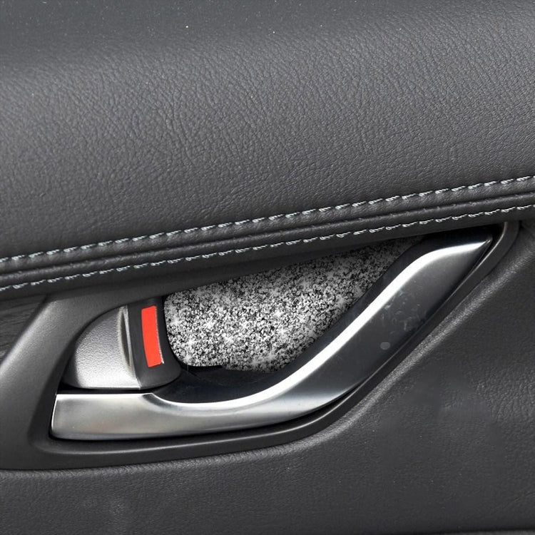 For Mazda CX-5 2017-2018 Car Inner Door Bowl Diamond Decorative Sticker,Left and Right Drive Universal, Car Inner Door Bowl