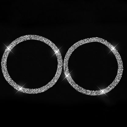 Car Door Horn Ring 2 in 1 Diamond Decorative Sticker for BMW 3 Series E90 / E84 2008-2012, X1 Series Modified 320i / 325i, Door Horn Ring