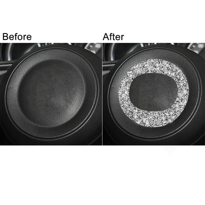 For Mazda CX-5 2017-2018 Car Steering Wheel Circle Diamond Decorative Sticker,Left and Right Drive Universal, Car Steering Wheel Circle