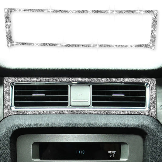 Car Middle Air Outlet Diamond Decoration Sticker, Left Hand Drive, Middle Air Outlet