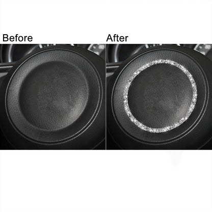 For Mazda CX-5/CX-4 Car Steering Wheel Diamond Decorative Sticker,Left and Right Drive Universal, Car Steering Wheel