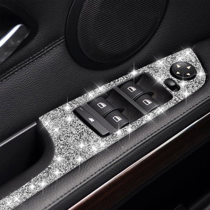 For BMW 3 Series E92 2005-2012 Car Window Lift Panel with Folding Key 40.4cm Diamond Decorative Sticker, Left Drive, Window Lift Panel with Folding Key 40.4cm