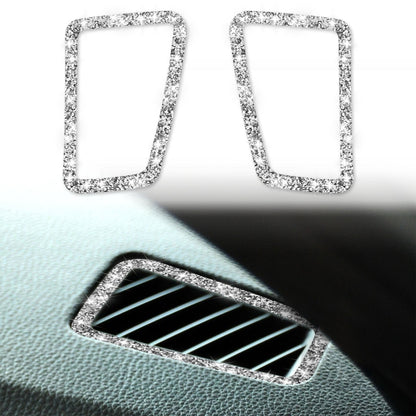 For BMW 3 Series E90 2005-2012 Car Air Outlet Diamond Decorative Sticker, Left Drive, Small Air Outlet