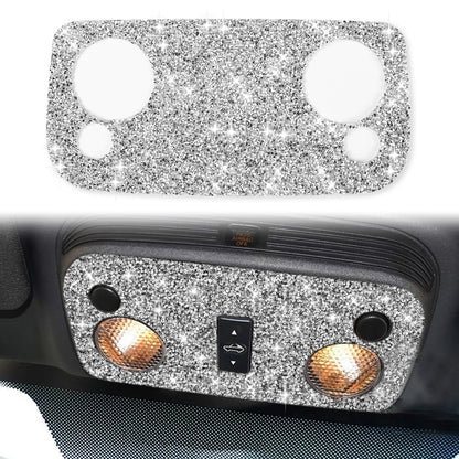 2pcs Car Reading Light Diamond Decoration Sticker, Left Hand Drive, Reading Light