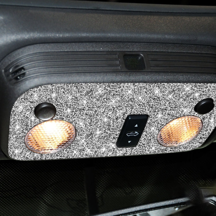 2pcs Car Reading Light Diamond Decoration Sticker, Left Hand Drive, Reading Light
