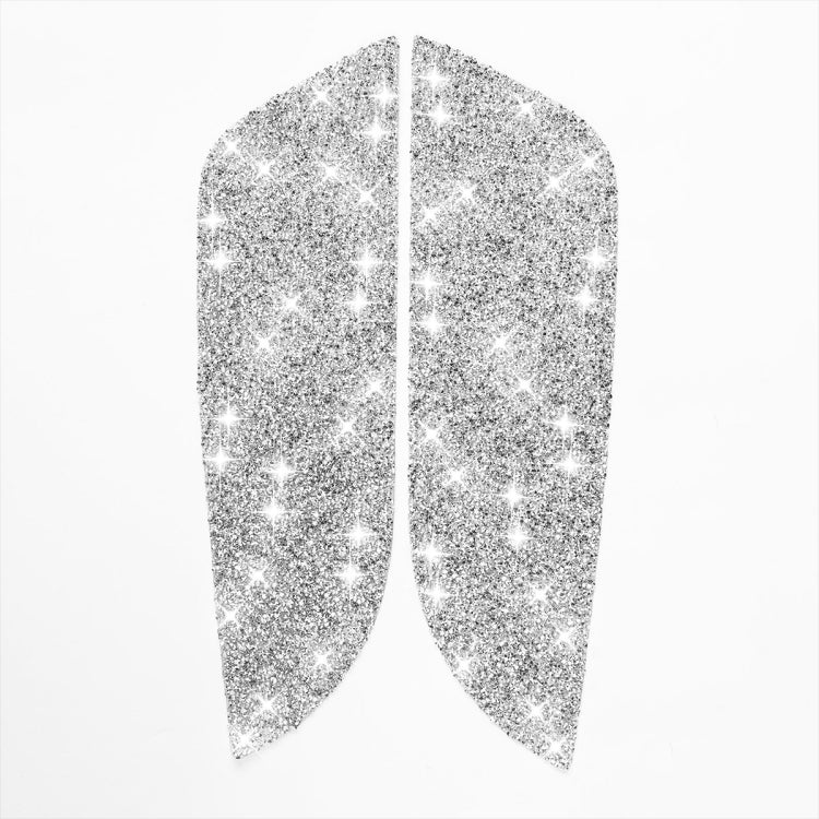 2pcs Car Rear Door Panel Diamond Decoration Sticker, Left Hand Drive, Rear Door Panel