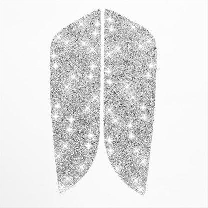 2pcs Car Rear Door Panel Diamond Decoration Sticker, Left Hand Drive, Rear Door Panel