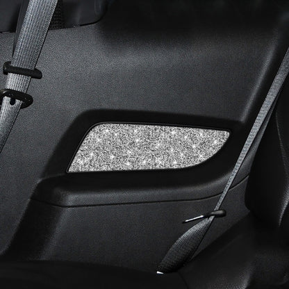 2pcs Car Rear Door Panel Diamond Decoration Sticker, Left Hand Drive, Rear Door Panel