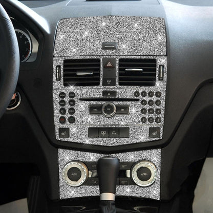 For Mercedes-Benz C-class W204 2007-2010 Car Gear Set Diamond Decorative Sticker, Left and Right Drive, Gear Set