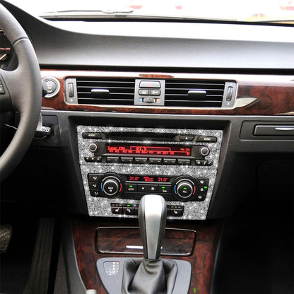 For BMW 3 Series E90 / E92 2005-2012 Car Aircondition CD Control Panel Basic Diamond Decorative Sticker, Aircondition Control Panel Basic A