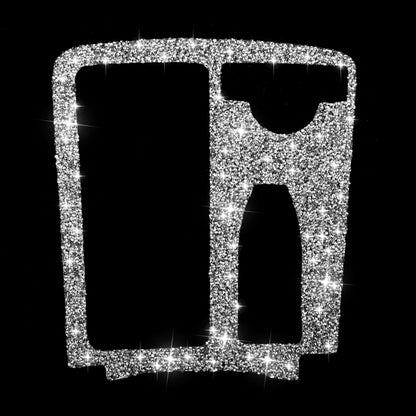 For Mercedes-Benz C-class W204 2007-2013 Car Gear Panel Diamond Decorative Sticker, Right-hand Drive, Gear Panel, Right-hand Drive