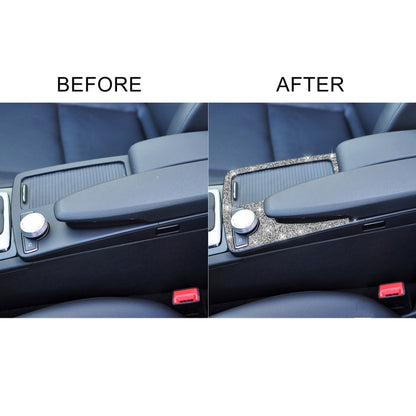 For Mercedes-Benz C-class W204 2007-2013 Car Gear Panel Diamond Decorative Sticker, Left-hand Drive, Gear Panel, Left-hand Drive