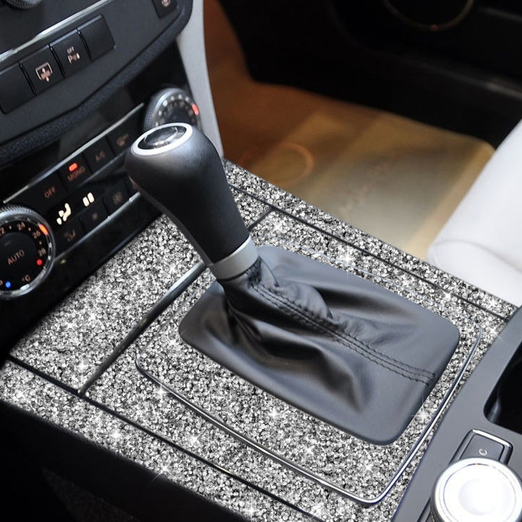 For Mercedes-Benz C-class W204 2007-2013 Car Gear Set Diamond Decorative Sticker, Left-hand Drive, Gear Set, Left-hand Drive