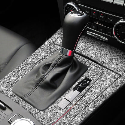 For Mercedes-Benz C-class W204 2007-2013 Car Gear Set Diamond Decorative Sticker, Right-hand Drive, Gear Set, Right-hand Drive