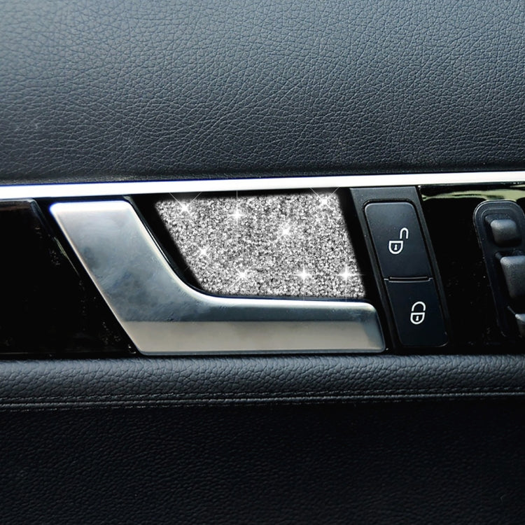 For Mercedes-Benz C-class W204 2007-2013 Car Inside Door Bowl Diamond Decorative Sticker, Left and Right Drive, Inside Door Bowl