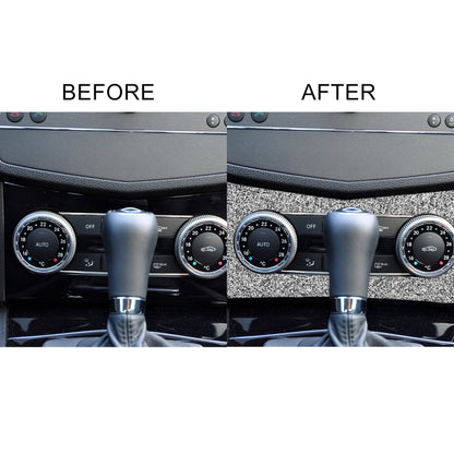 For Mercedes-Benz C-class W204 2011-2013 Car AC Knob Control Panel A Diamond Decorative Sticker, Left and Right Drive, AC Knob Control Panel A