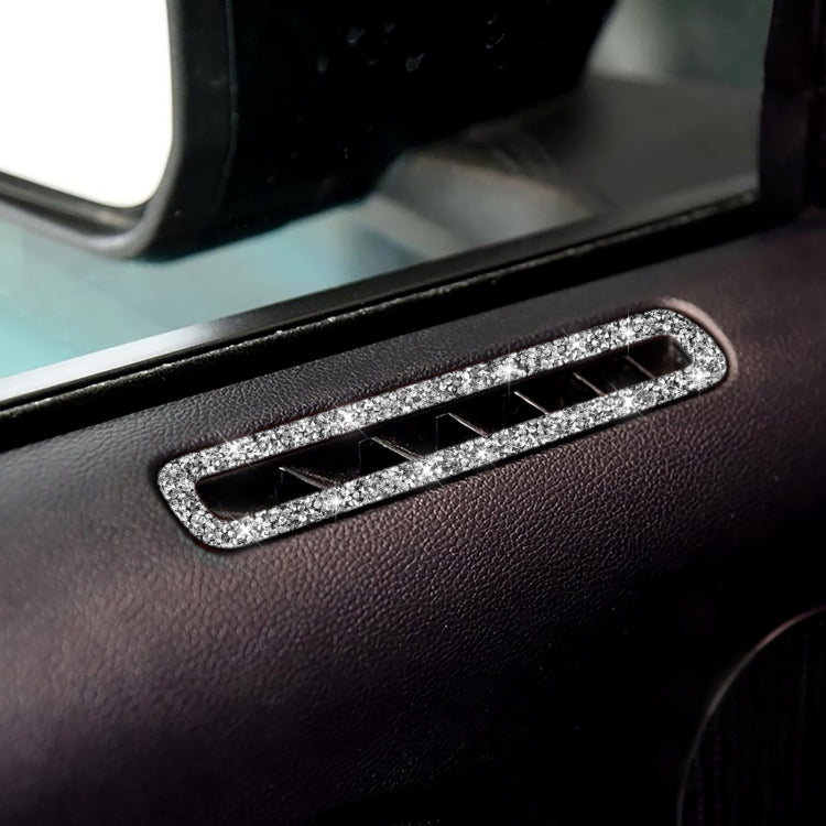 Car Door Air Outlet Diamond Decoration Sticker, Left and Right Drive, Door Air Outlet