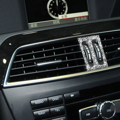 For Mercedes-Benz C-class W204 2011-2013 Car Middle Air Outlet Diamond Decorative Sticker, Left and Right Drive, Middle Air Outlet