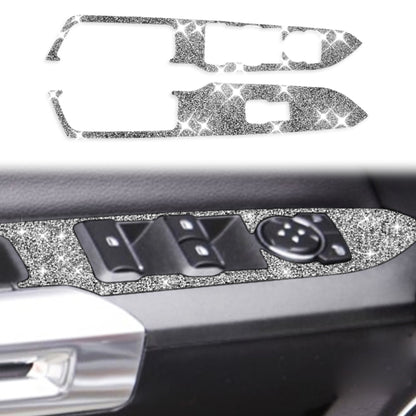 Car Door Lift Panel A Diamond Decoration Sticker, Left Drive, Door Lift Panel A, Left Drive