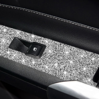 Car Door Lift Panel A Diamond Decoration Sticker, Left Drive, Door Lift Panel A, Left Drive
