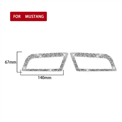 Car Side Air Outlet Diamond Decoration Sticker, Left and Right Drive, Side Air Outlet