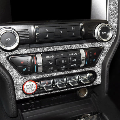 Car CD Panel Diamond Decoration Sticker, Left and Right Drive, CD Panel